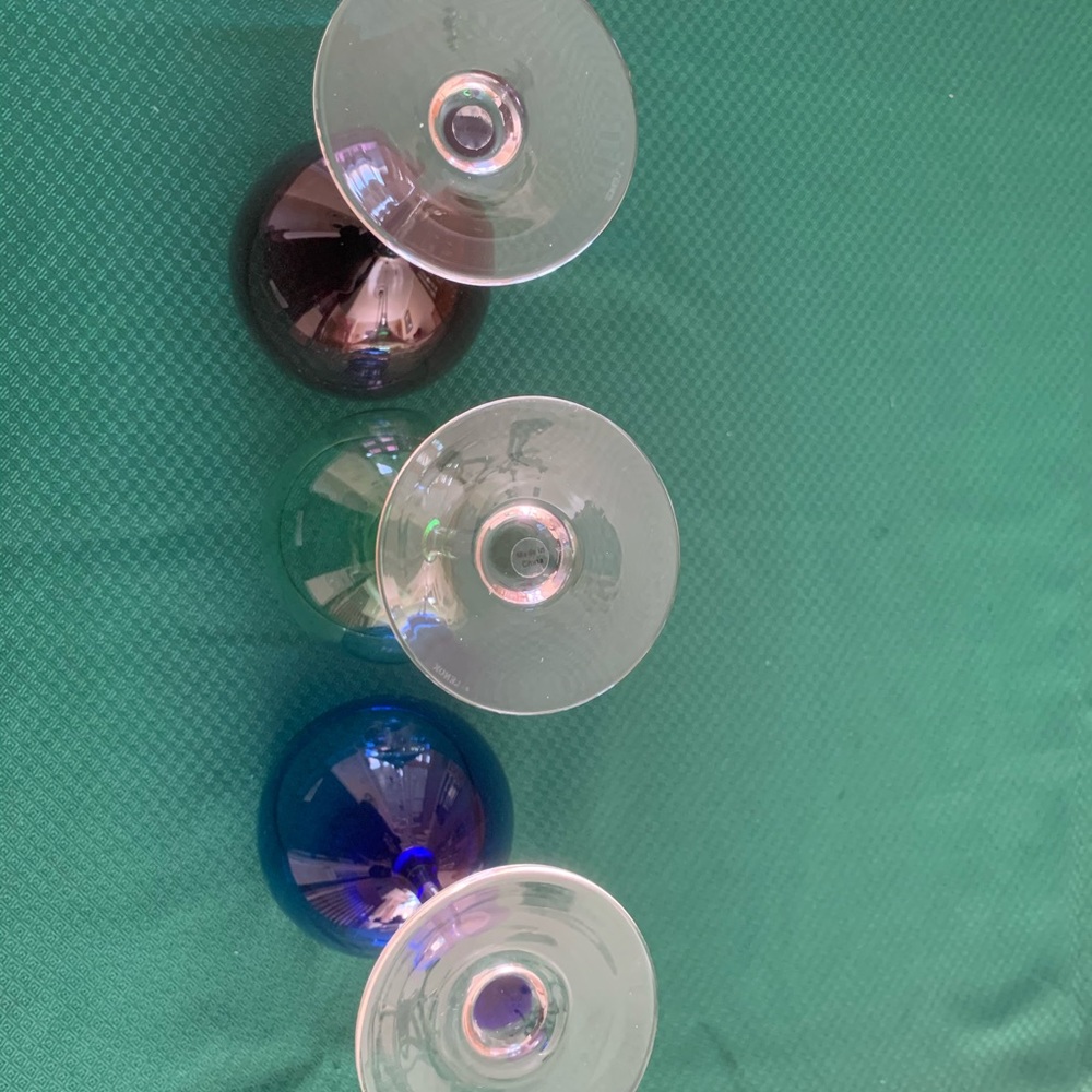 Vintage Colored wine glasses NWOB - Picture 4 of 4